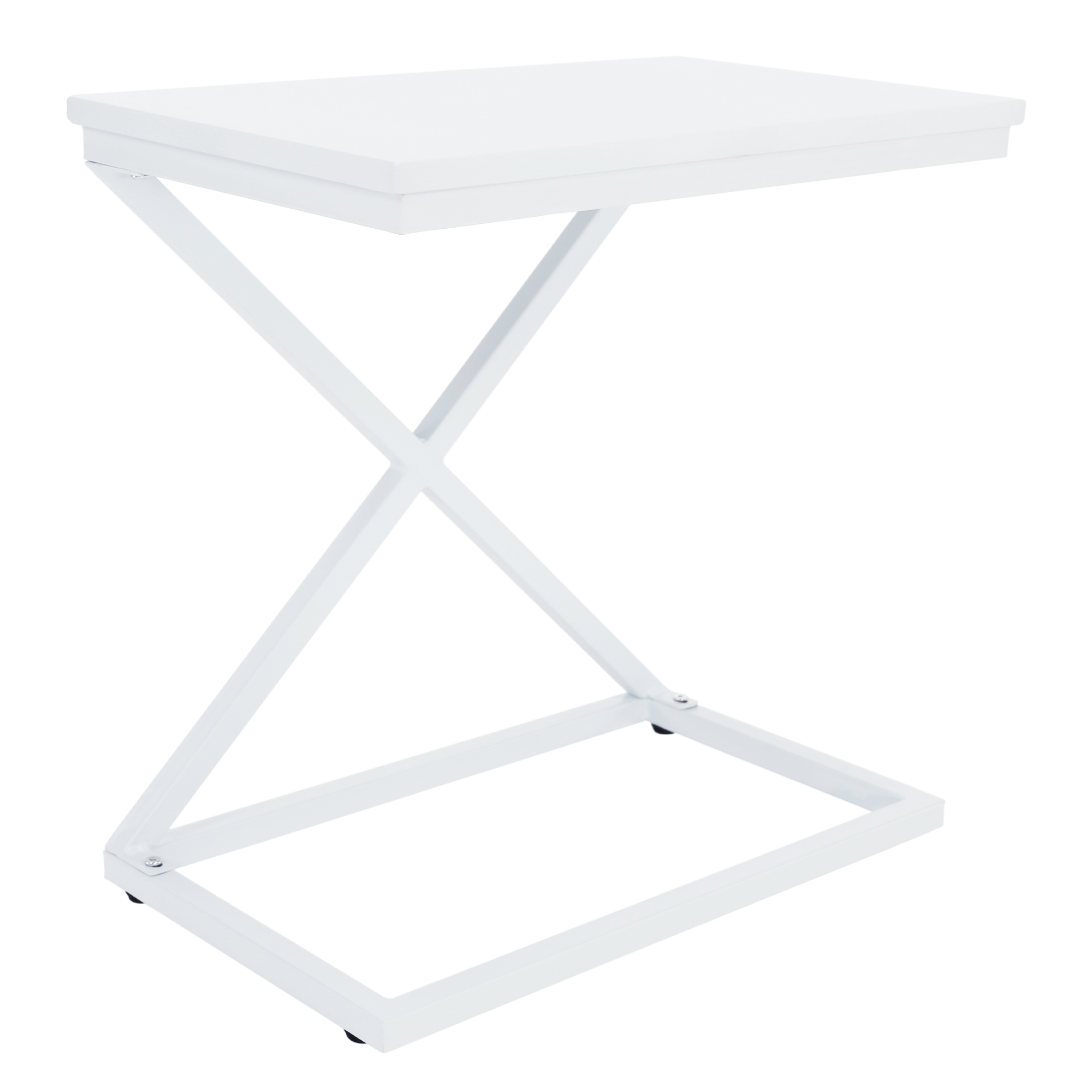 Příruční / noční stolek, bílá, APIA