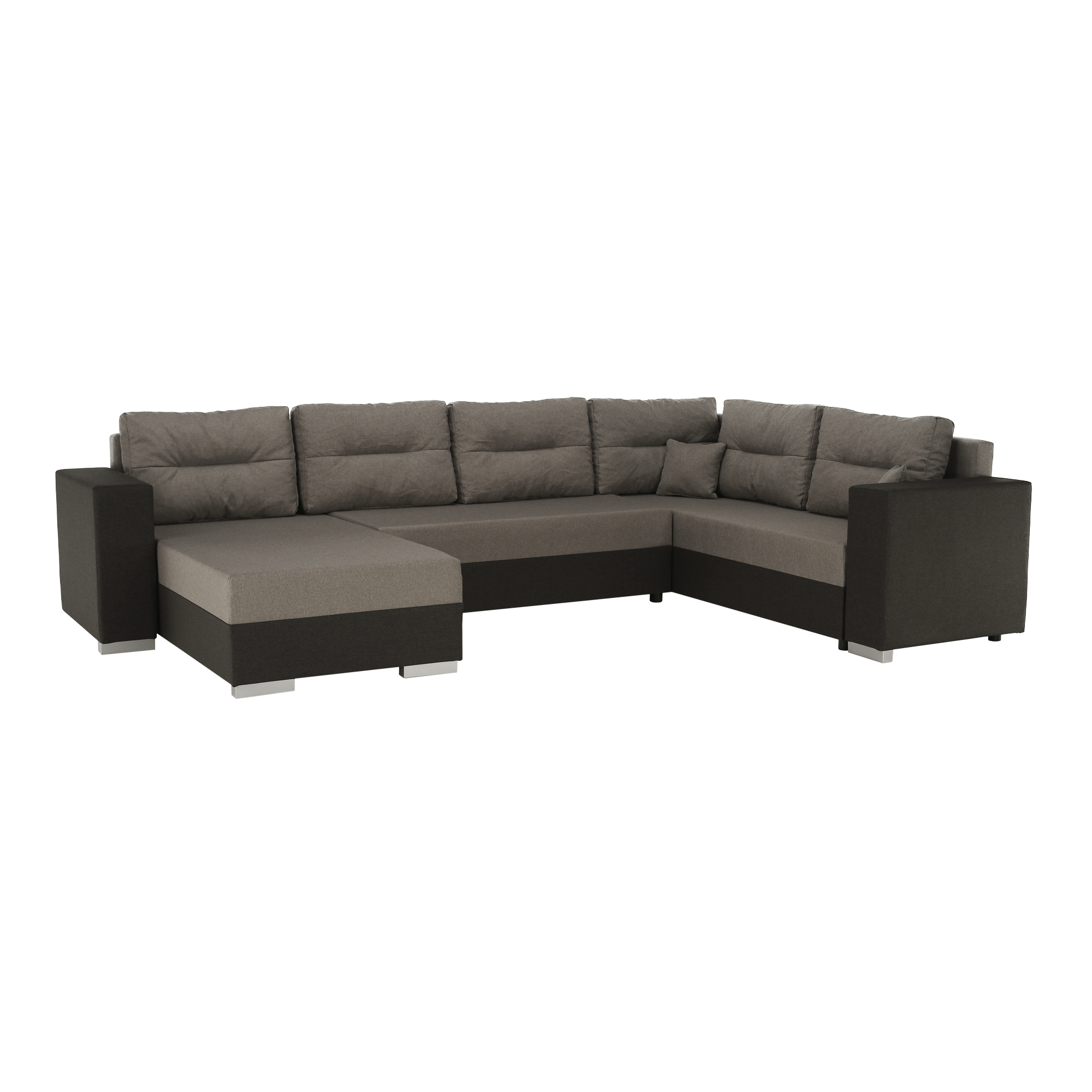 Canapea universală, maro / gri-maro, BRENDA