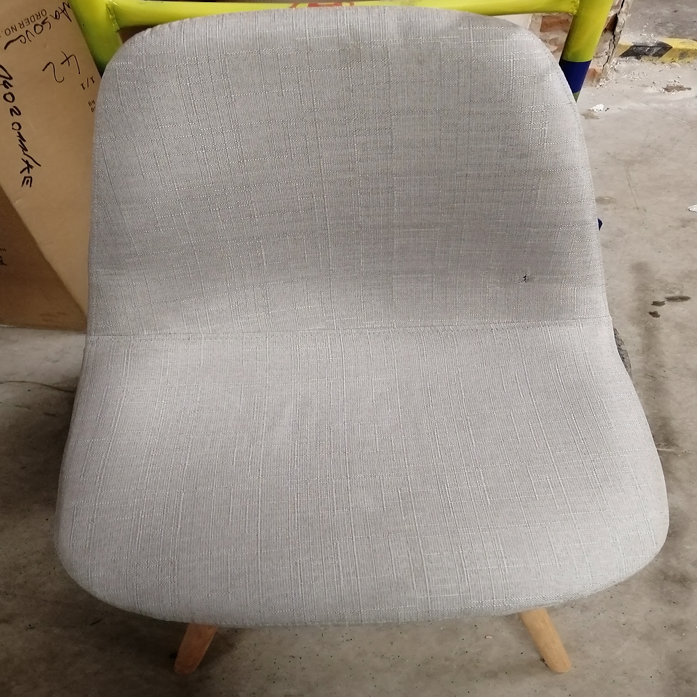 Jedálenská stolička, svetlosivá, DARELA NEW P1, poškodený tovar