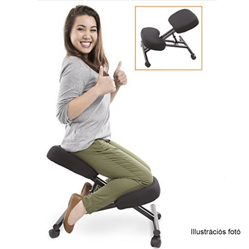 Ergonomikus zsámoly, bézs/fekete, RUFUS