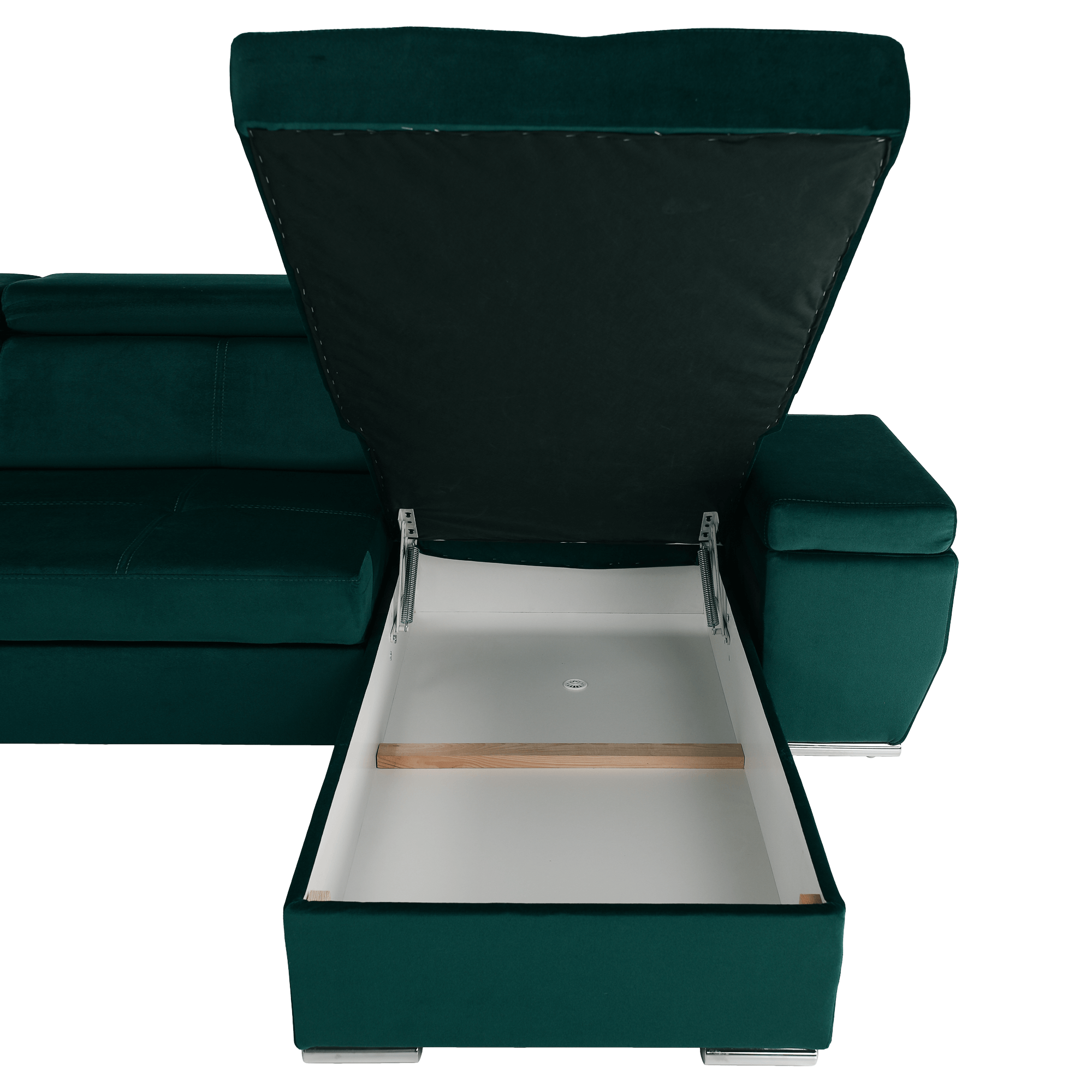 Sedacia súprava, smaragdová, pravá, LAMORA U