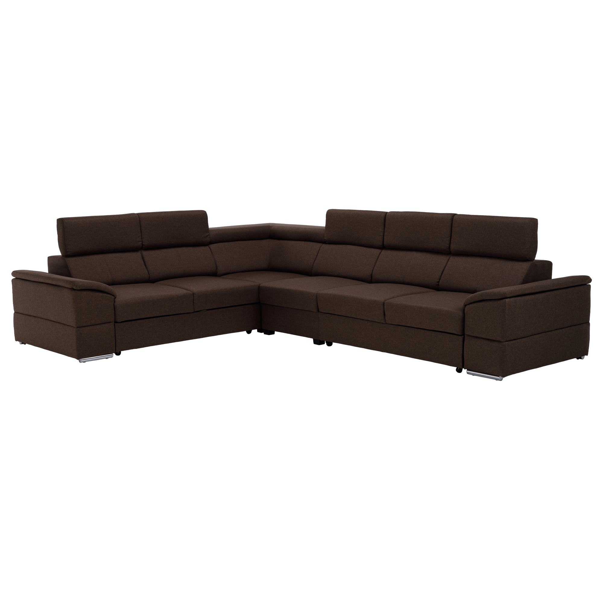 Ülőgarnitúra, szövet csoki, SEGORIA LUX