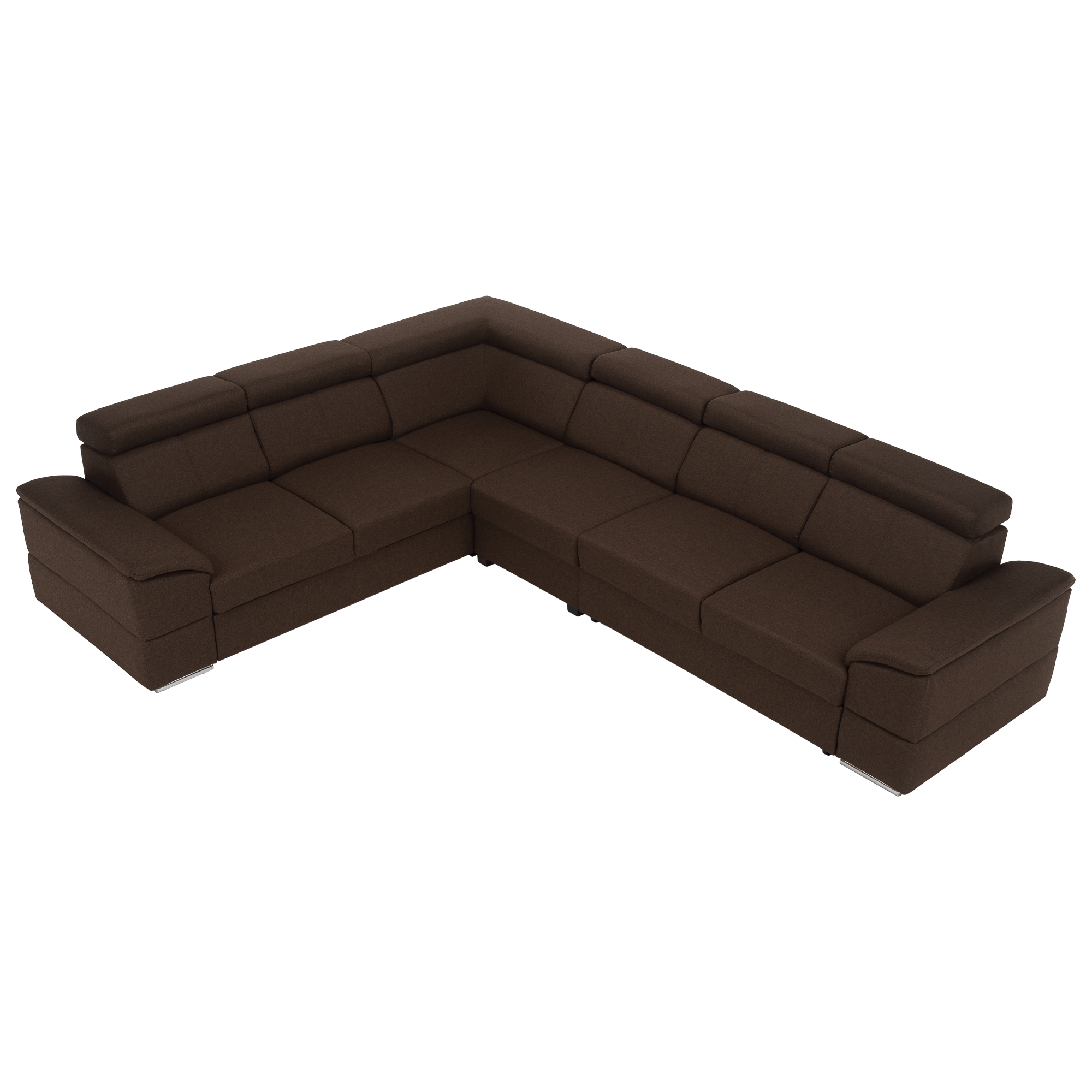 Ülőgarnitúra, szövet csoki, SEGORIA LUX