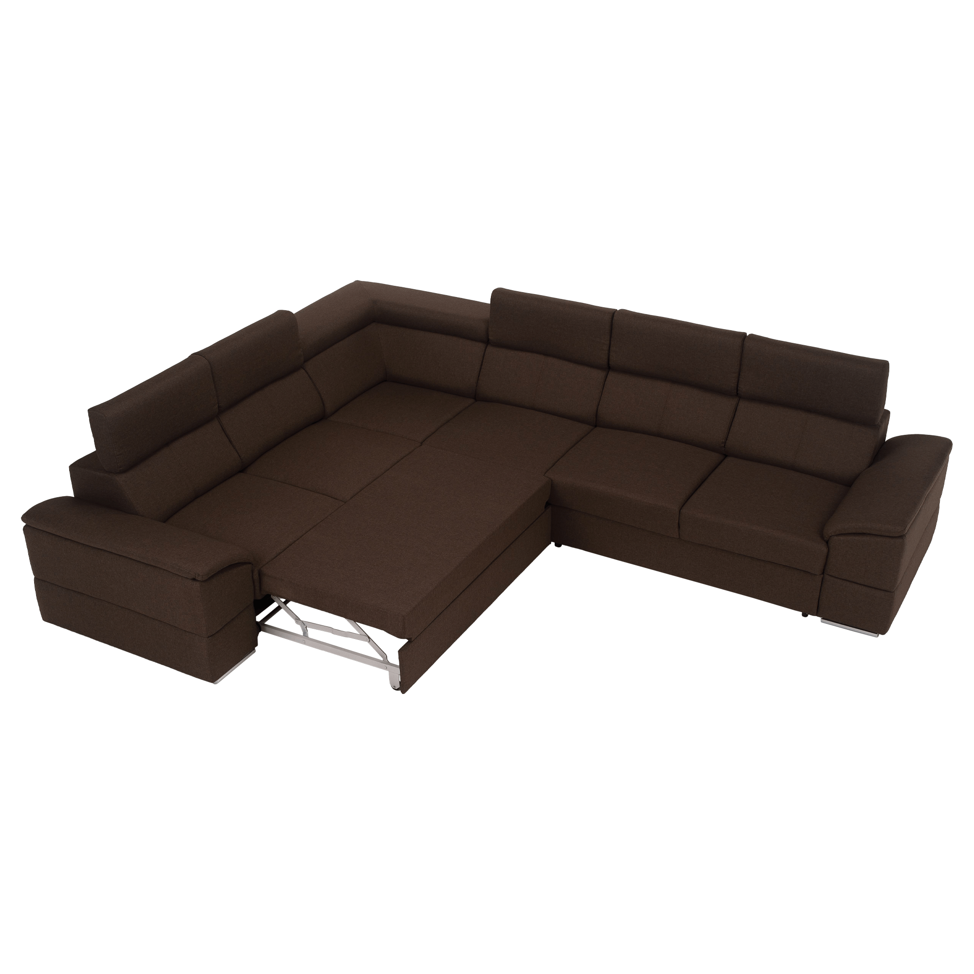 Ülőgarnitúra, szövet csoki, SEGORIA LUX