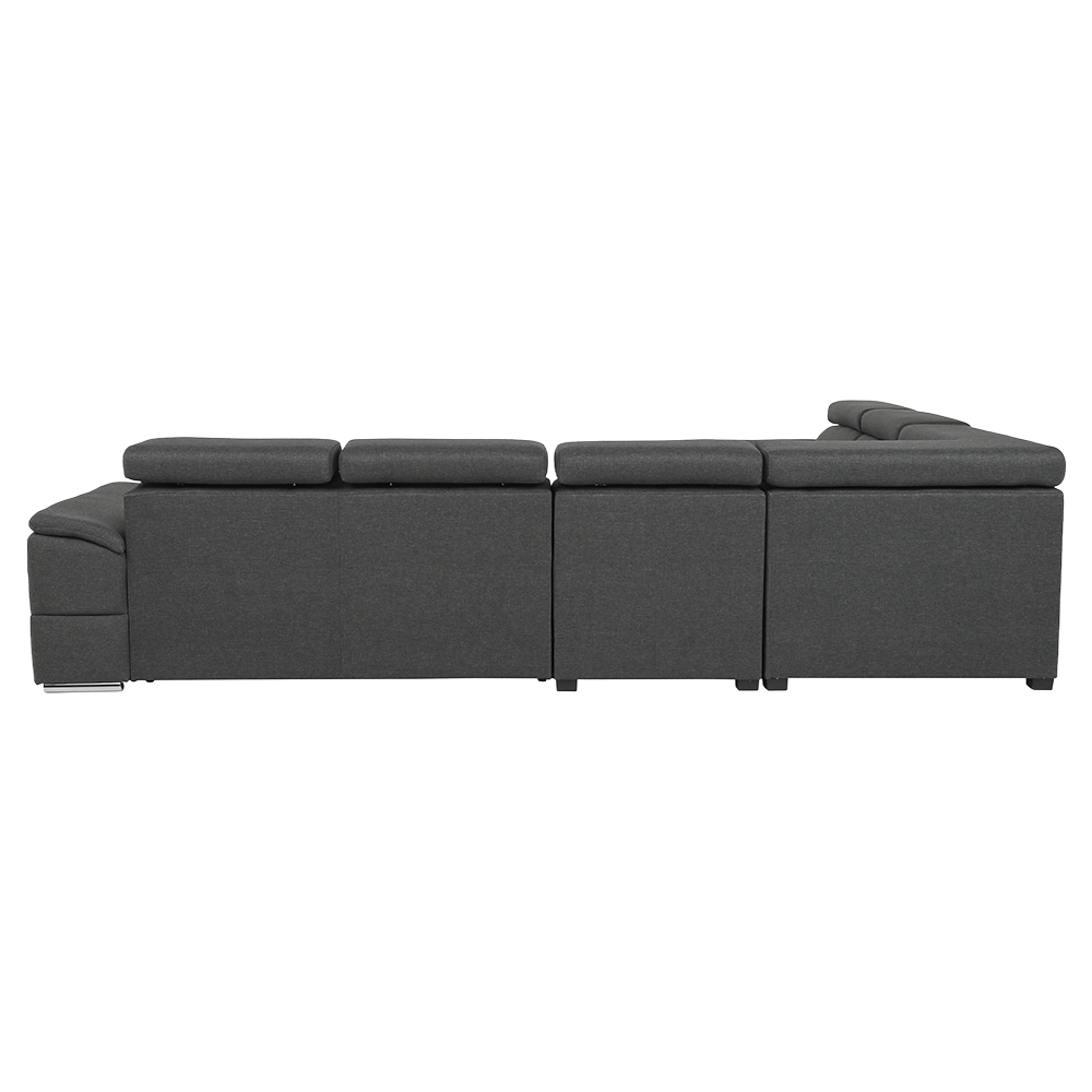 Sedacia súprava, látka sivá, SEGORIA LUX