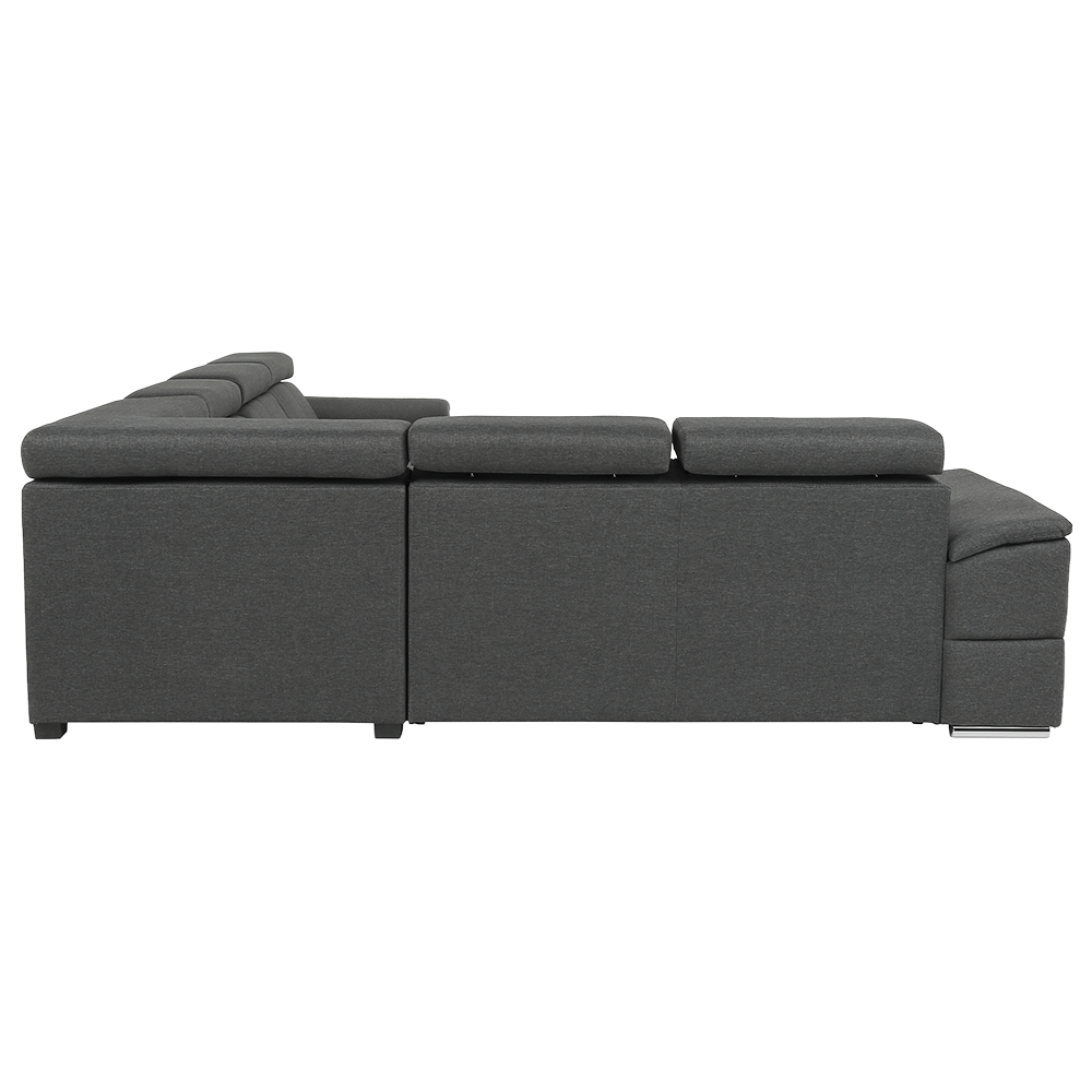 Sedacia súprava, látka sivá, SEGORIA LUX