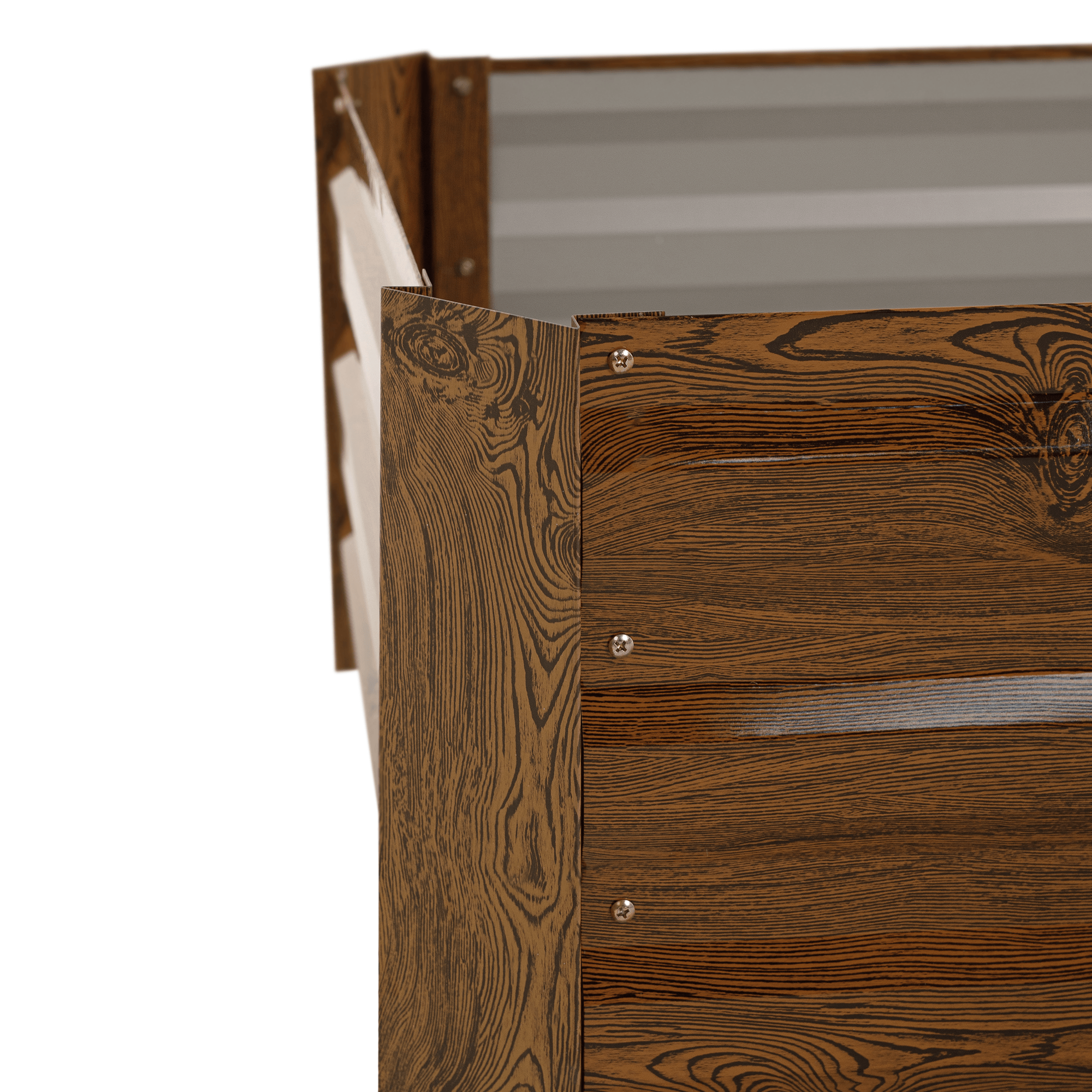 Magasított virágágy, barna, acél, NONKY TYP 4