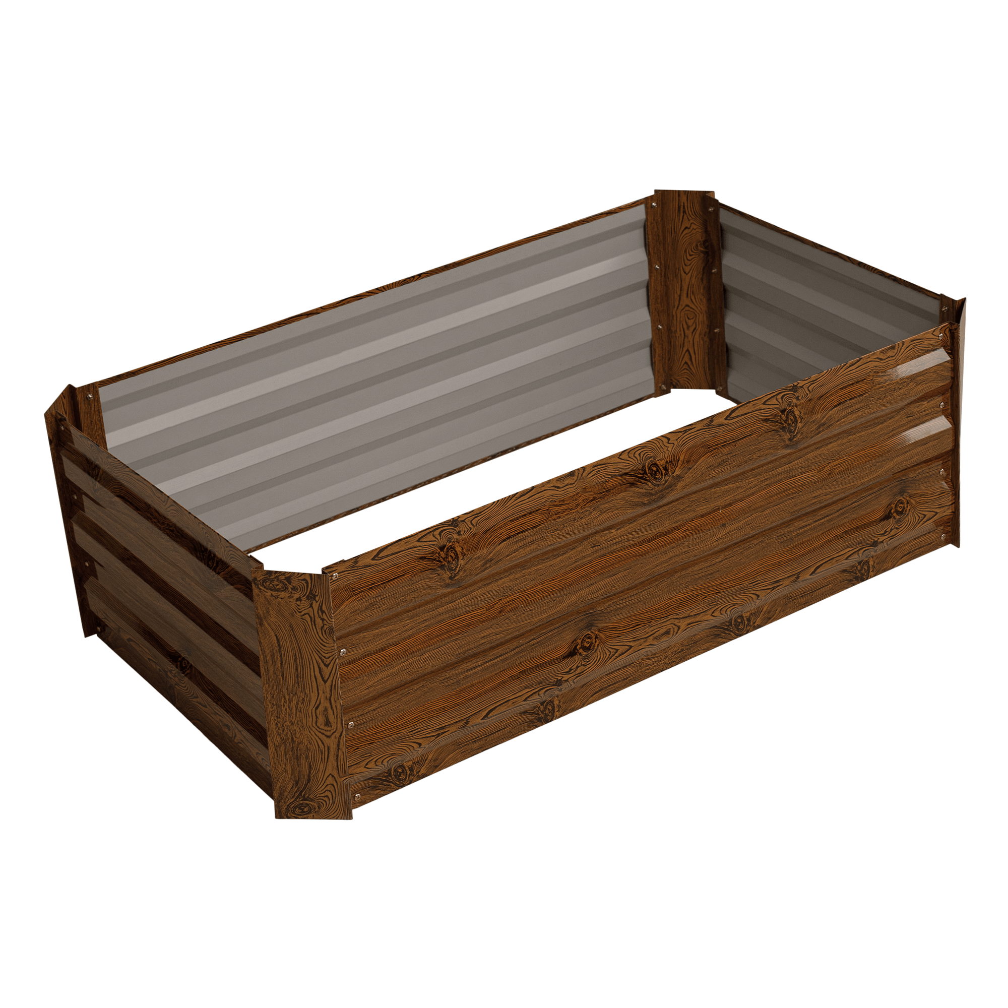 Magasított virágágy, barna, acél, NONKY TYP 4