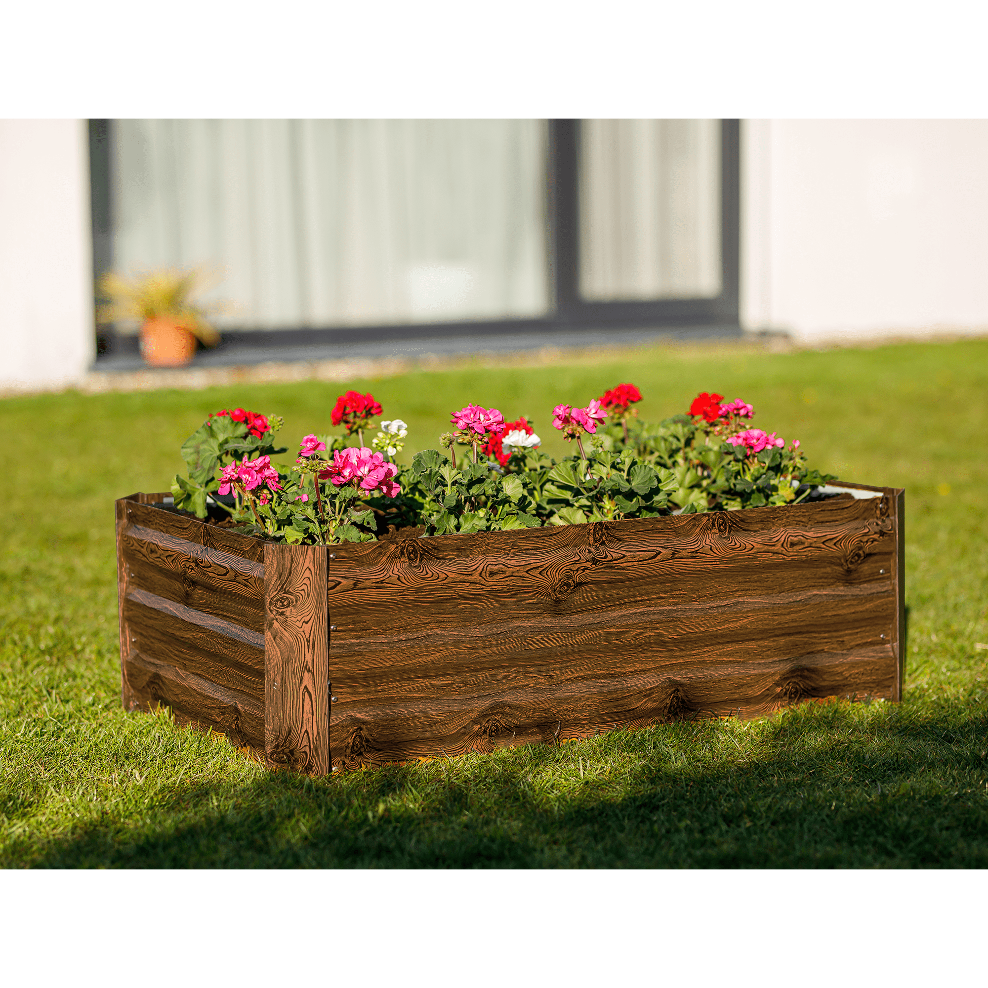 Magasított virágágy, barna, acél, NONKY TYP 5 Magasított virágágy, barna, acél, NONKY TYP 5