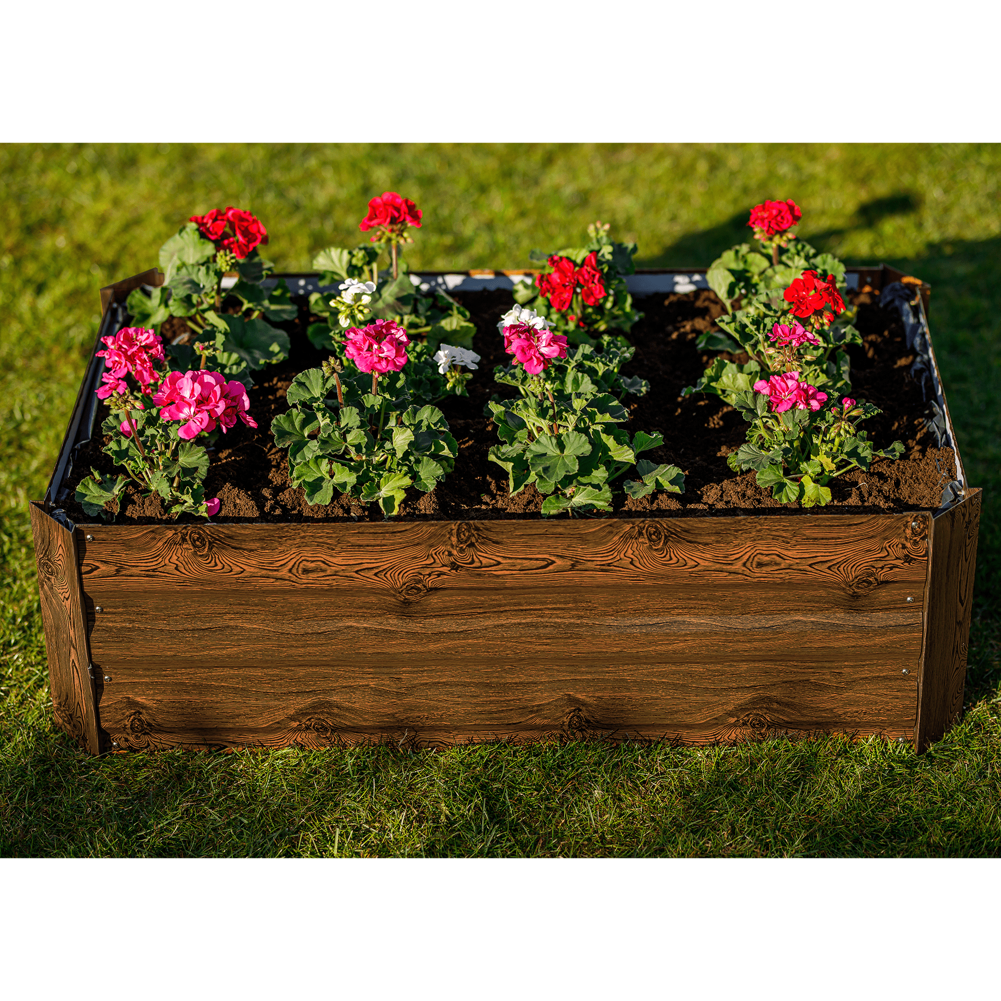 Magasított virágágy, barna, acél, NONKY TYP 5 Magasított virágágy, barna, acél, NONKY TYP 5