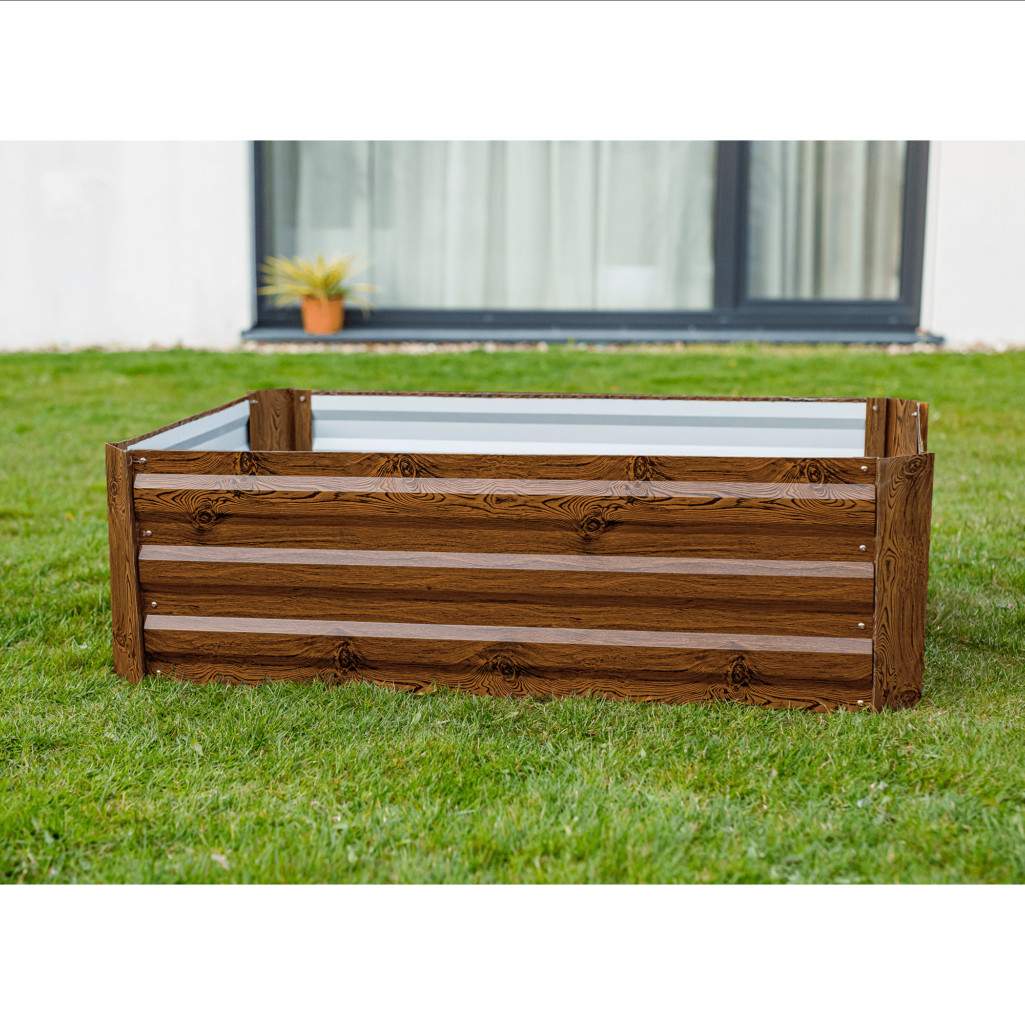 Magasított virágágy, barna, acél, NONKY TYP 5 Magasított virágágy, barna, acél, NONKY TYP 5