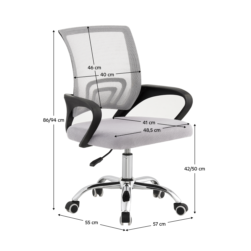 Irodai szék, szürke/fekete, DEX 4 NEW Irodai szék, szürke/fekete, DEX 4 NEW