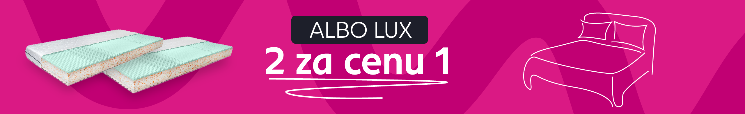 Penové matrace Albo Lux